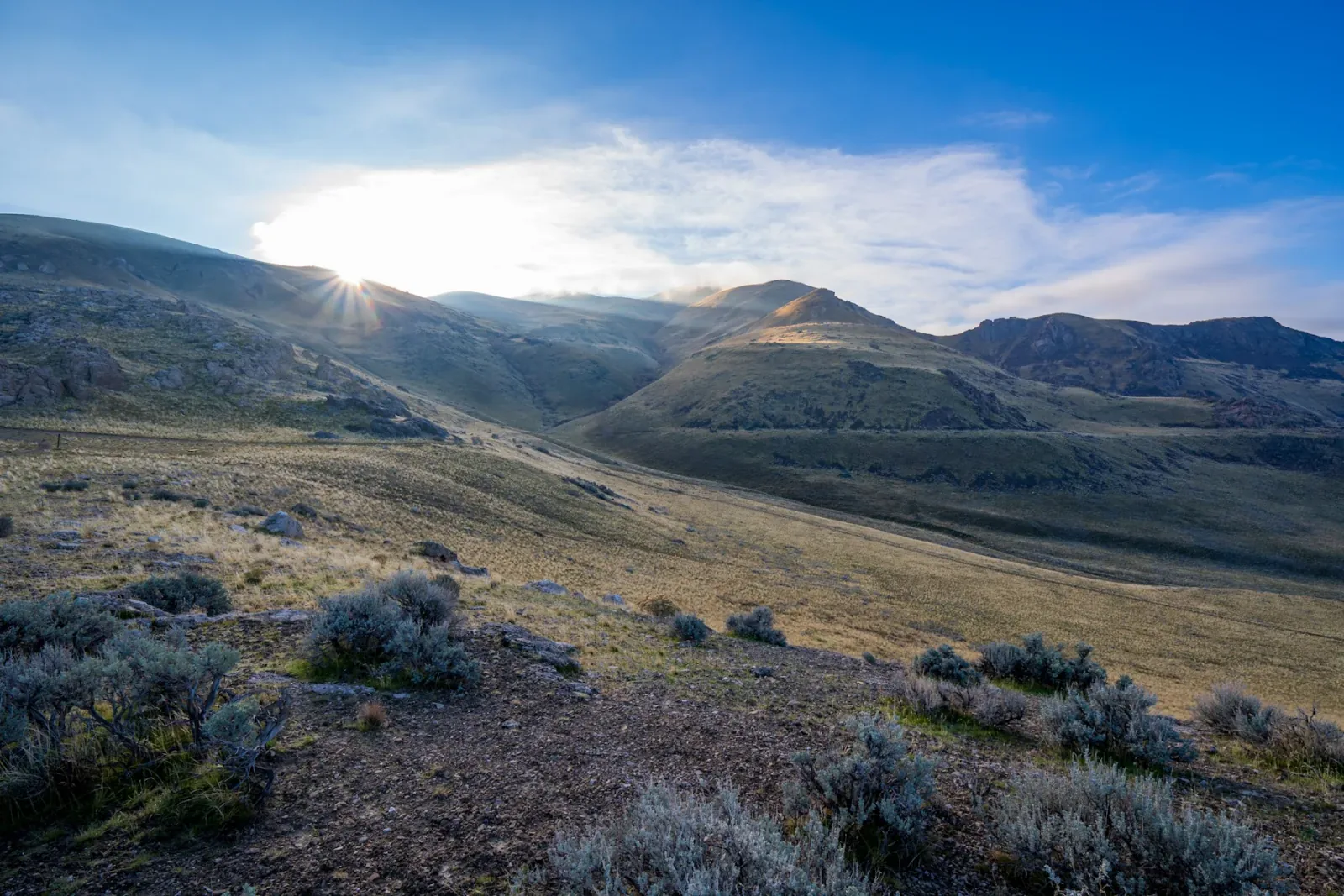 Mountain views from the trail